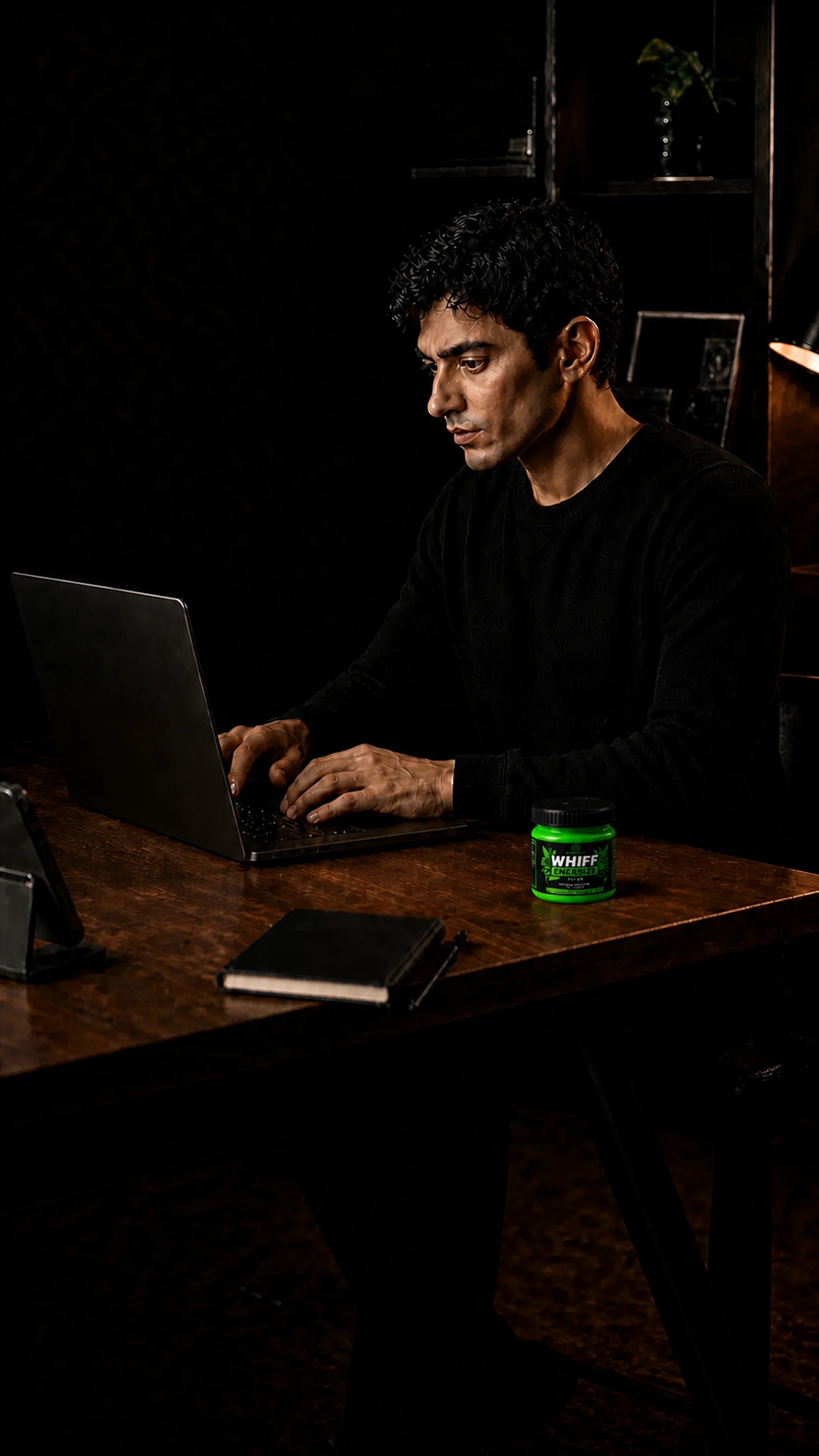 A person beginning the next action