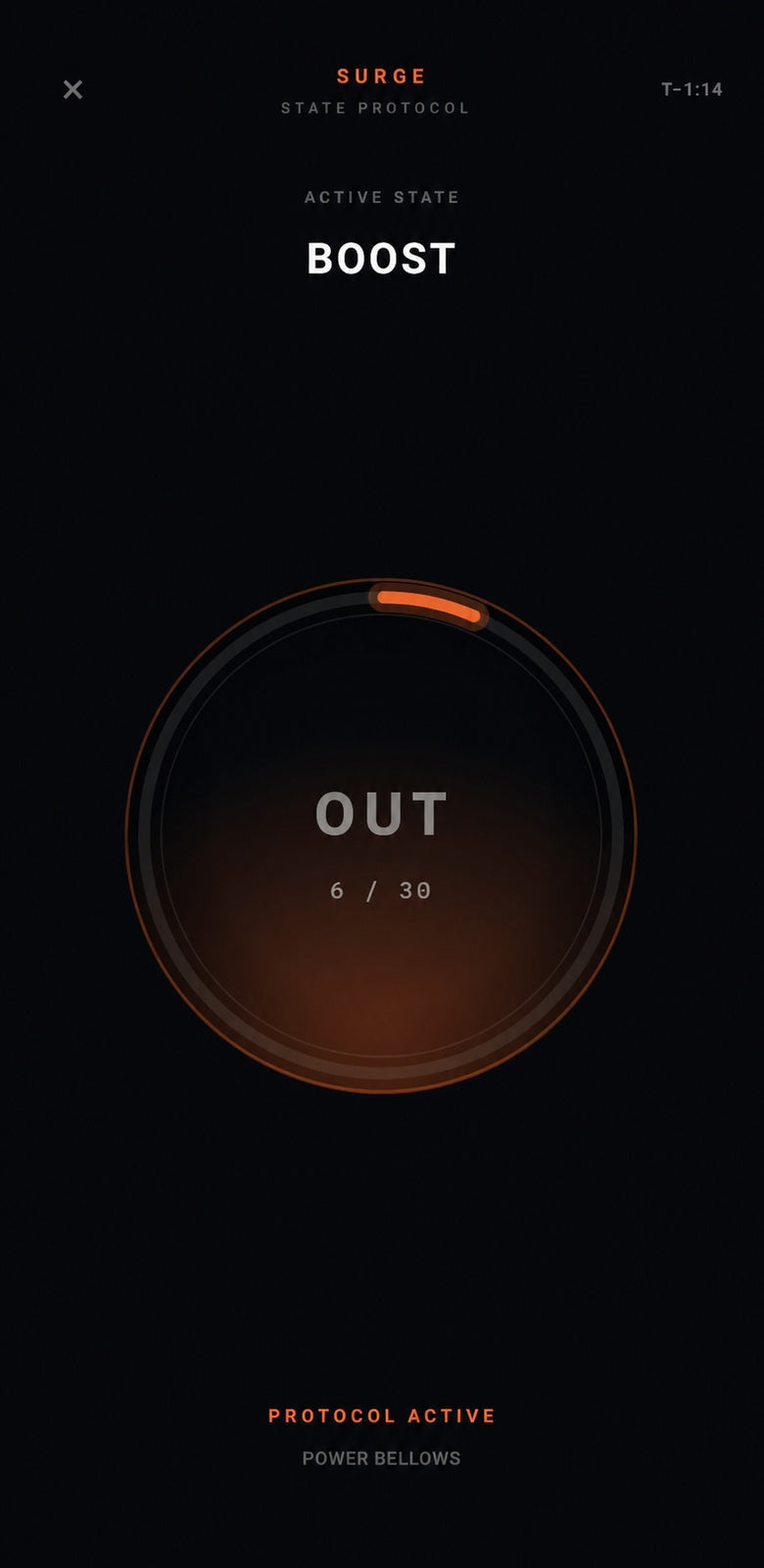 State OS exhale phase