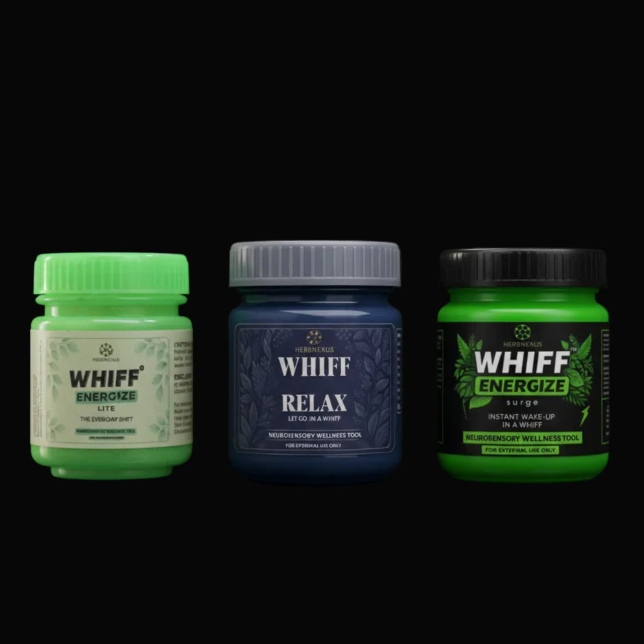 WHIFF Core System with Energize Lite, Relax and Energize Surge jars
